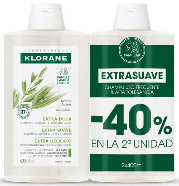 Klorane Champú Avena 400 Ml Champús - Imagen 6