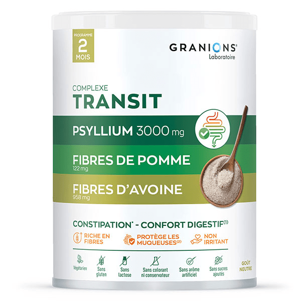 Granions Complexe Transit - Psyllium 3000 mg, Fibres de Pomme et Avoine - 290 g 4