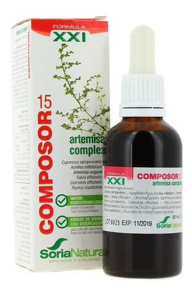 Soria Natural Formula XXI Composor 15 Artemisa Complex 50 Ml