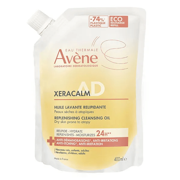 Eau Thermale Xeracalm AD Huile Lavante Relipidante Eco-recharge 400ml 4
