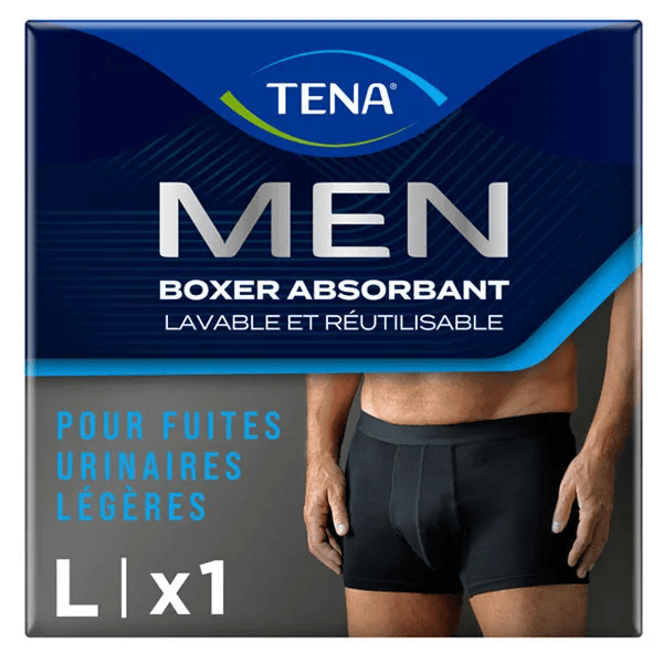  Men Boxer lavable Noir Taille L