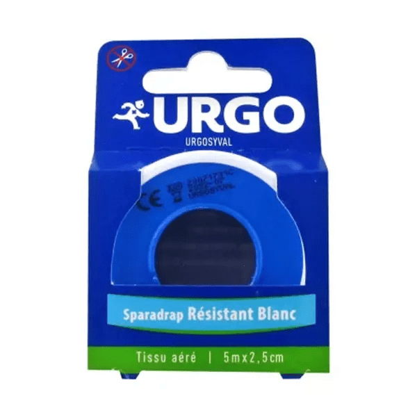 UrgoSyval Sparadrap Tissus Résistant Blanc 5m x 2,5cm 2
