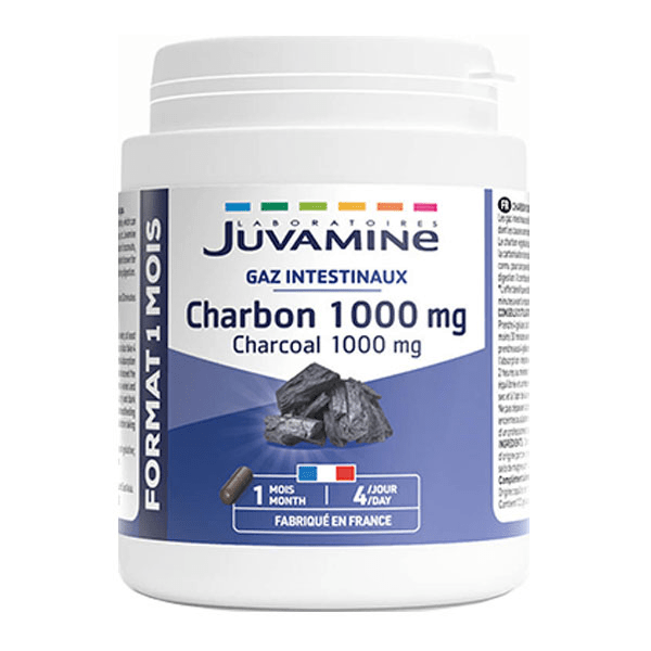 CHARBON 1000 mg Format 1 mois 120 gélules 2