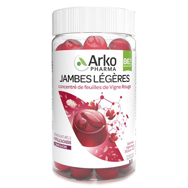 Phyto Gummies Jambes Légères Vigne Rouge 60 Gummies