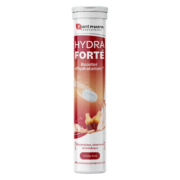 HydraForté Hydratation Cola Electrolytes Vitamines 24 comprimés 2