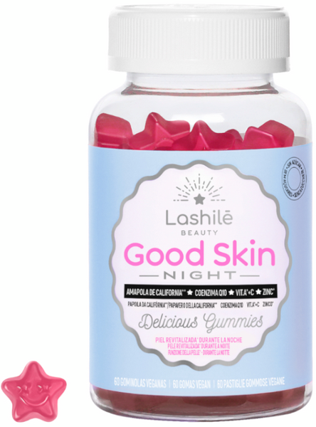 Lashilé Good Skin Night 60 Gominolas Veganas