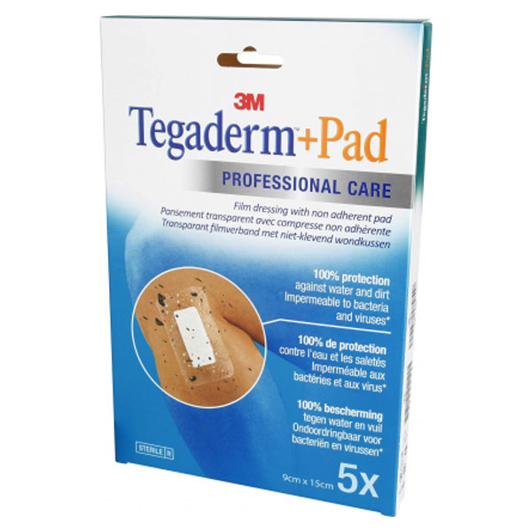 Tegaderm+ Pad Pansement Adhésif 9x15cm 5 unités