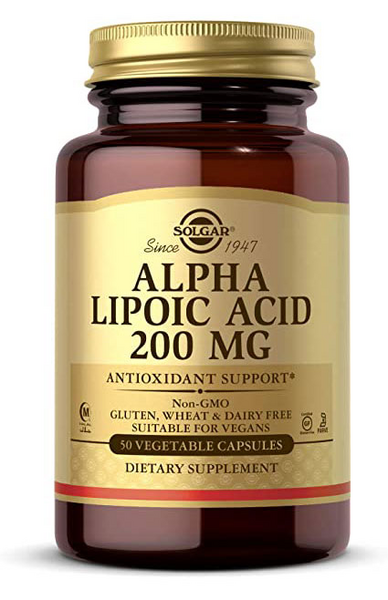 Solgar Acido Alfa Lipoico 200 Mg 50 Cápsulas