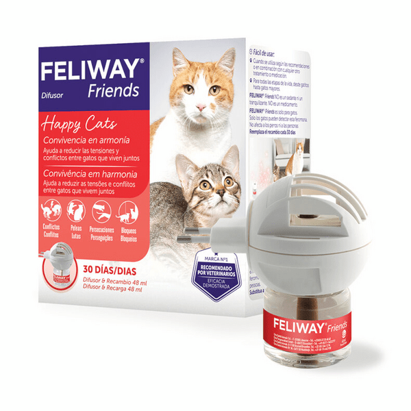 Feliway Friends Difusor + Recambio 30 Días Convivencia Gatos