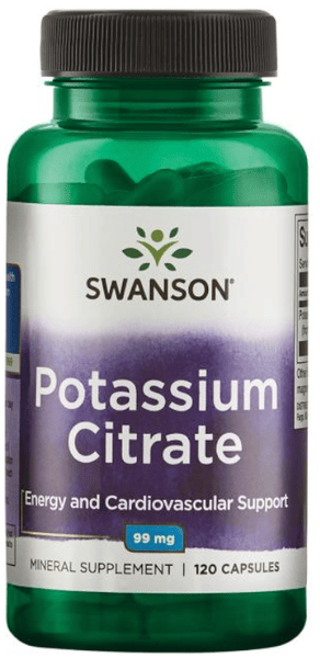Swanson Vitamins , Citrato De Potasio, 99 Mg, 120 Cápsulas Vegetales - Imagen 2