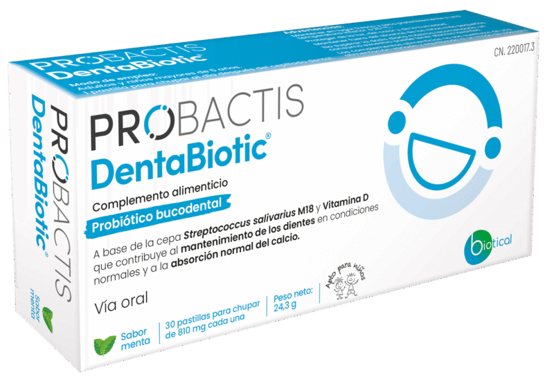 Probactis Negras Dentabiotic Menta 30 Pastillas