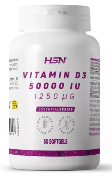 HSN Vitamina D3 50000UI 60 Perlas