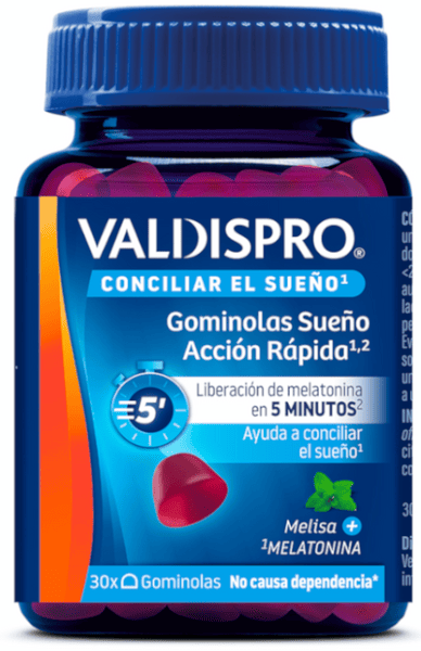 Valdispro Melatonina Sueño Acción Rápida 30 Gominolas