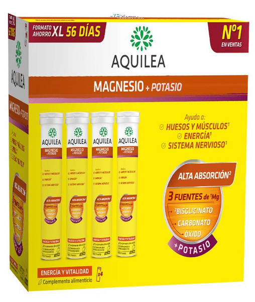 Aquilea Magnesio + Potasio 56 Comprimidos Efervescentes
