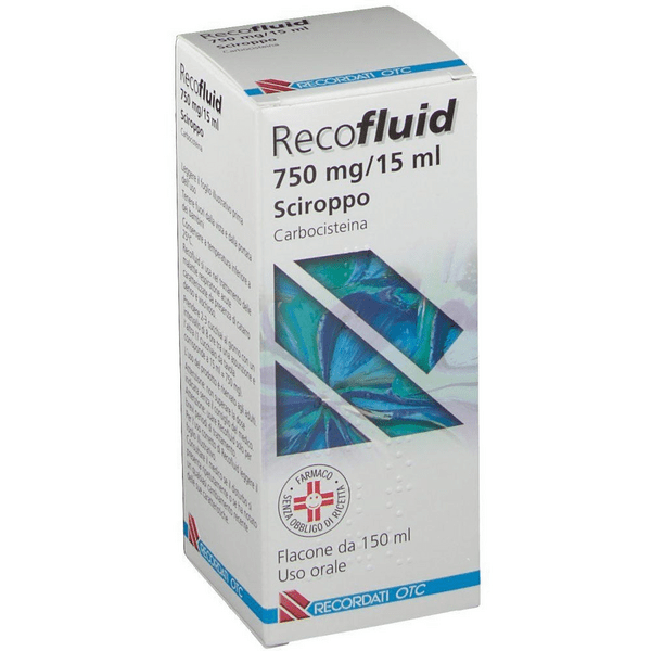 Recofluid 750mg/15ml Carbocisteina Sciroppo Mucolitico 150 ml