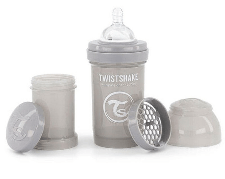 Twistshake Gris Biberón Anticólico 180 Ml., Modelo - Imagen 3