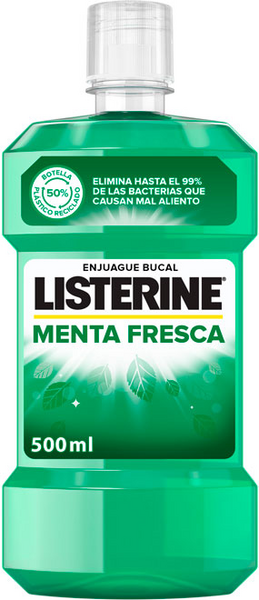 Listerine Enjuague Bucal Menta Fresca 500 ml