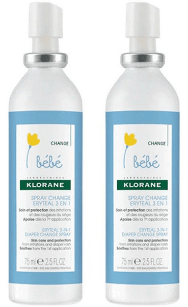 Klorane Bebé Eryteal Spray 2x75 ml