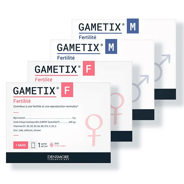 Gametix M et Gamétix F Fertilité Lot de 4 - 2 mois de cure