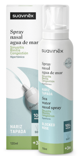 suavinex spray nasal hipertonico sinusitis rinitis congestion 3m 120 ml