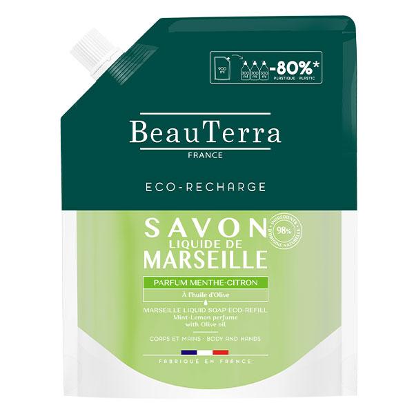 Savon liquide de Marseille Parfum Menthe-Citron Eco-recharge 900ml
