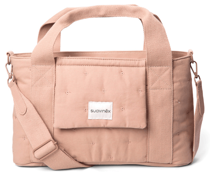 Suavinex Bolso Organizador Maternidad Panera para Carrito Rosa Liso