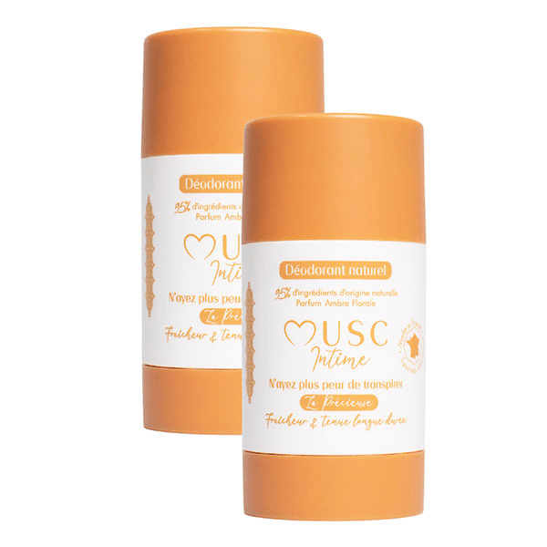 Déodorants Parfumés Amber Flower - Lot de 2 x 50g