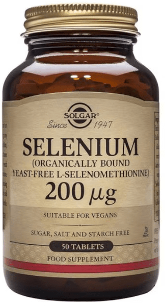 Solgar Selenio 200 mcg (sin levadura) 50 Comprimidos