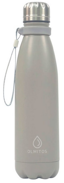 Olmitos Botella Térmica Inoxidable Gris 500 Ml