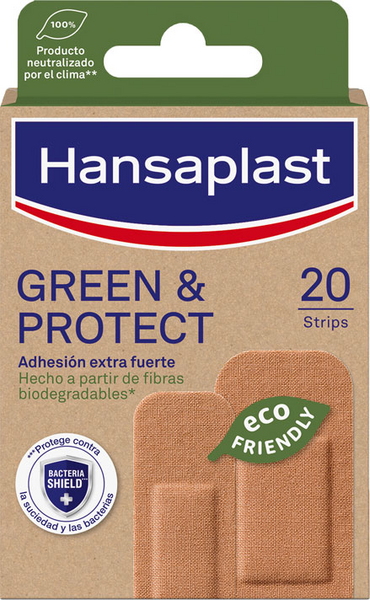 Hansaplast Green & Protect Apósitos 20 Unidades