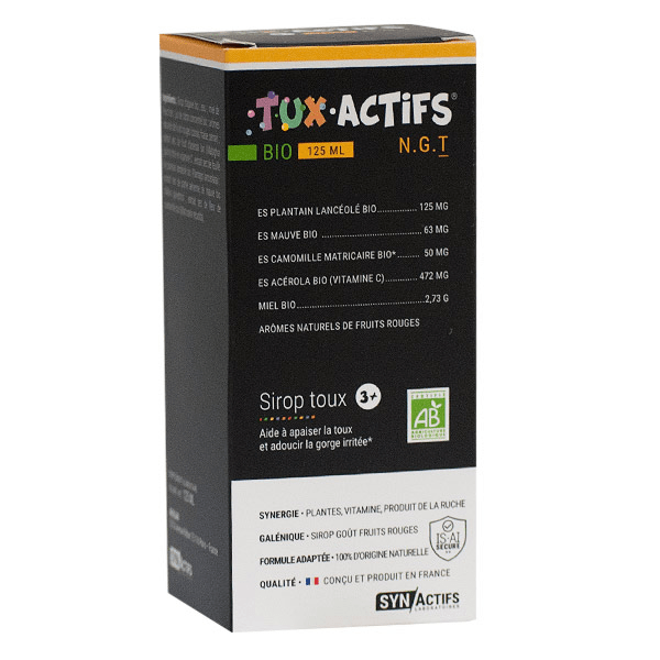 Aragan TUX Actifs® Sirop toux 3 ans et plus 125ml 2