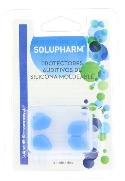 Solupharm Tapones Oídos Silicona Moldeable 4 Unidades