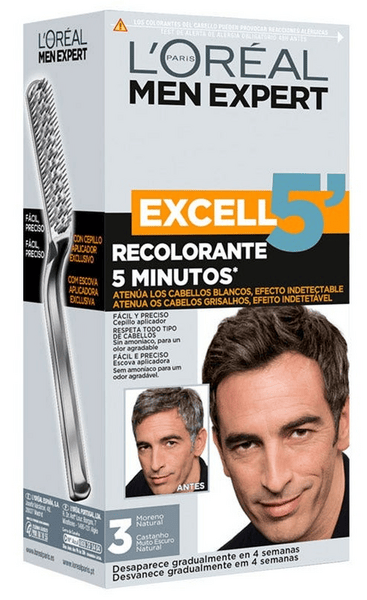 L'Oréal Men Expert Excell 5 Gel Crema Recolorant Tono 3 Moreno Natural