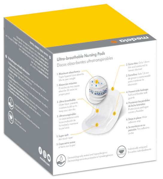 Medela Safe&Dry Discos Absorbentes Desechables 30 Unidades