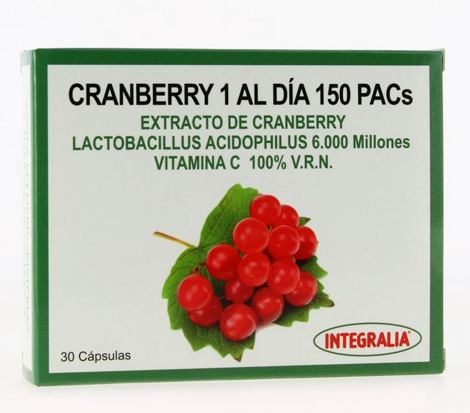 Integralia Cranberry 1 Al Día 150 PACs 30 Cápsulas