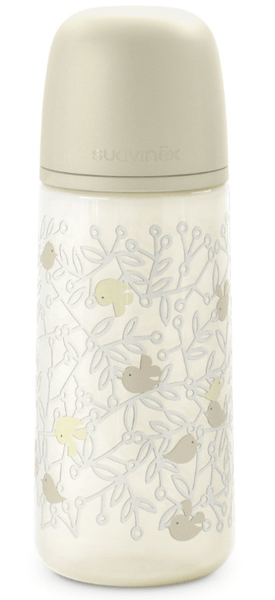 Suavinex Beige Birdies Biberón Flujo Denso +6M 360 Ml