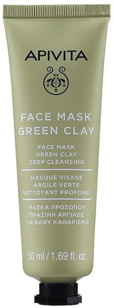 Apivita Verde Mascarilla De Limpieza Profunda Con Arcilla 50Ml