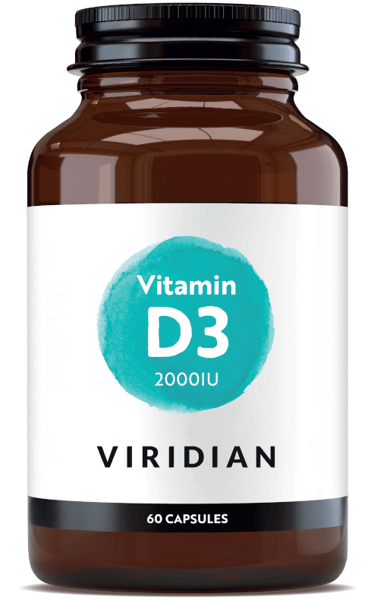 Viridian Vitamina D3 Vegana 2000 IU 60 Cápsulas