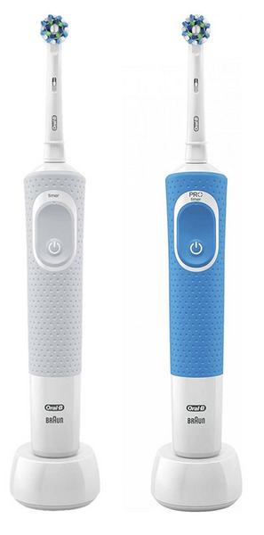 Oral-B Pack Cepillo Eléctrico Vitality 100 Cross Action Blanco y Azul