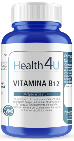 Health 4U H4u Vitamina B12 30 Cápsulas