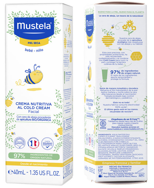 Mustela Crema Facial Nutritiva Cold Cream 40ml