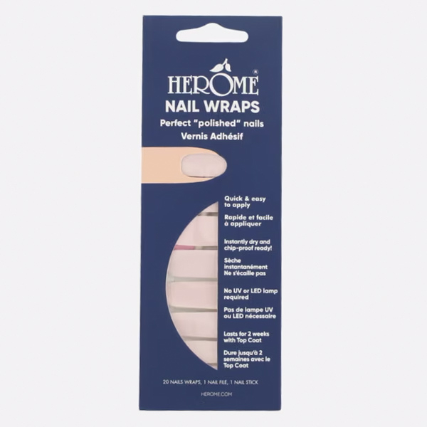 Nail Wraps powdered pink
