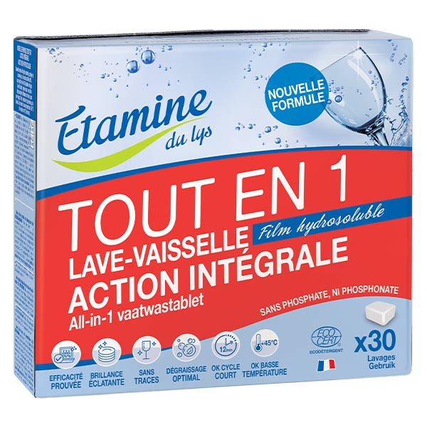 Tablettes Lave-Vaisselle Tout en 1 Action Intégrale 30 unités