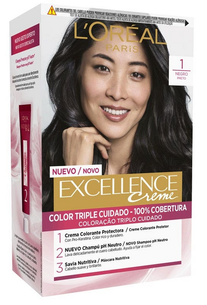 L'Oréal Excellence Creme Tinte Tono 1 Negro