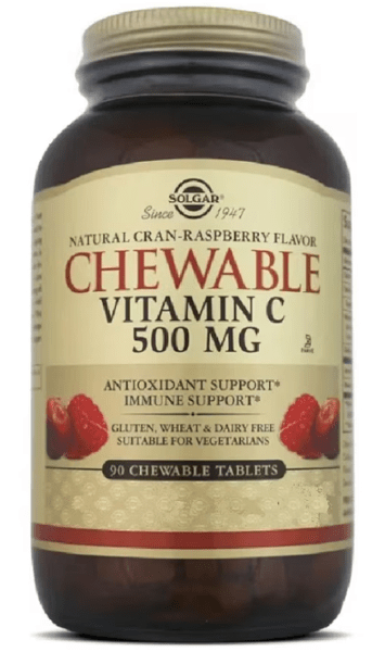 Solgar Vitamina C 500 mg 90 Comprimidos Masticables