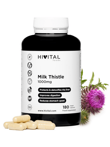 Hivital Cardo Mariano 1000Mg 180 Cápsulas Veganas