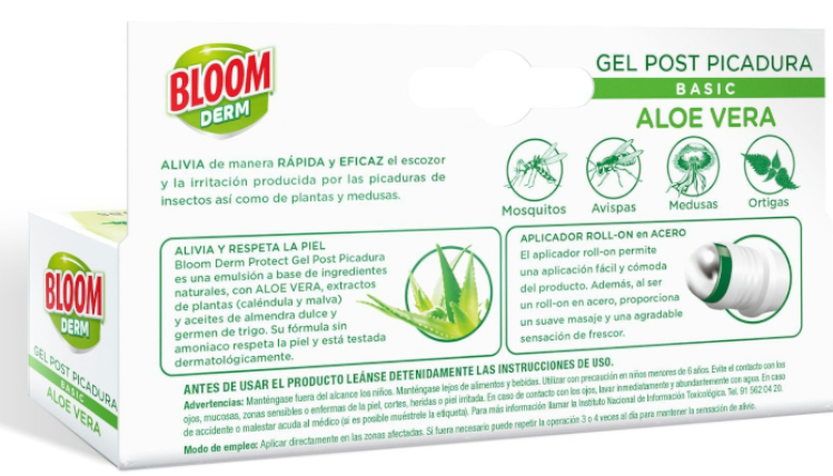 Bloom Derm Gel Post-Picadura Basic Aloe Vera 10 Ml