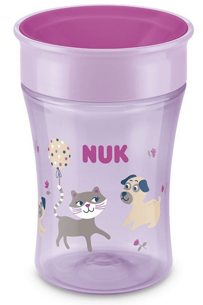 Nuk Vaso Magic Cup 360 +8m Rosa 250 ml