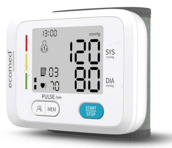 Medisana Ecomed BW-83E Tensiómetro de Muñeca Detección de Arritmias