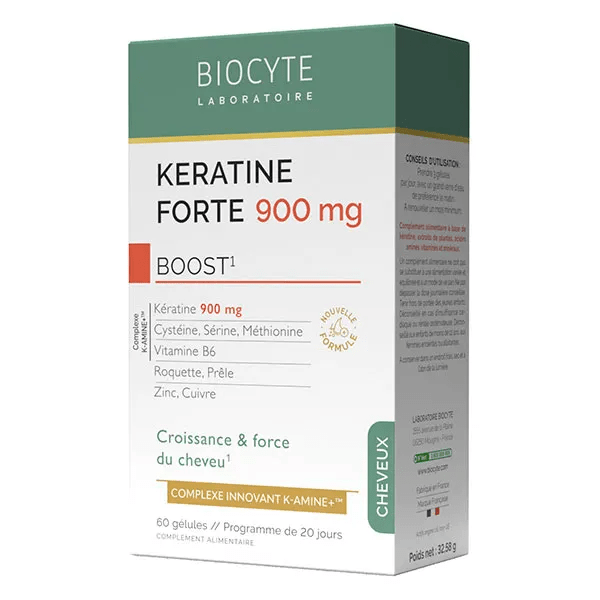 Kératine Forte 900mg Boost Croissance, résistance du cheveu 60 Gélules 3